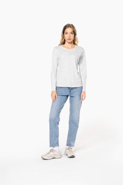 T-shirt col rond manches longues femme – Image 7