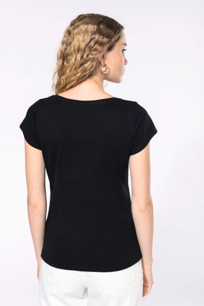 T-shirt col bateau manches courtes femme – Image 2