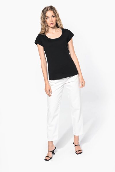 T-shirt col bateau manches courtes femme – Image 4