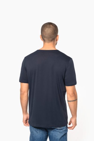 T-shirt Bio col à bords francs manches courtes homme – Image 2