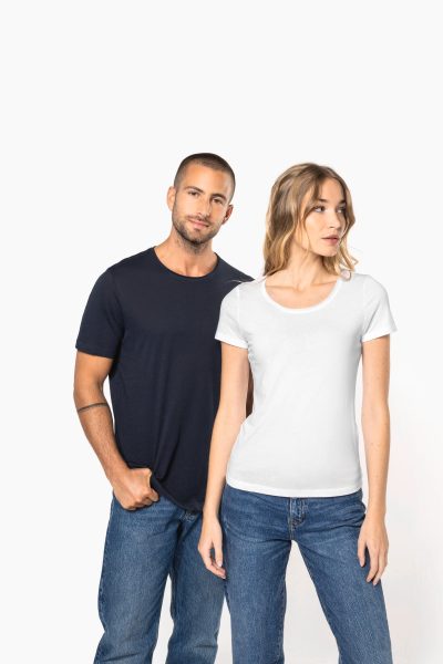 T-shirt Bio col à bords francs manches courtes homme – Image 8