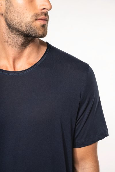 T-shirt Bio col à bords francs manches courtes homme – Image 3