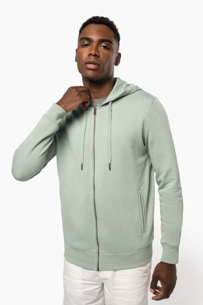 Sweat-shirt french terry écoresponsable zippé à capuche unisexe – Image 2