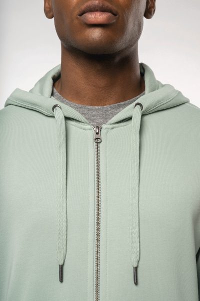 Sweat-shirt french terry écoresponsable zippé à capuche unisexe – Image 4