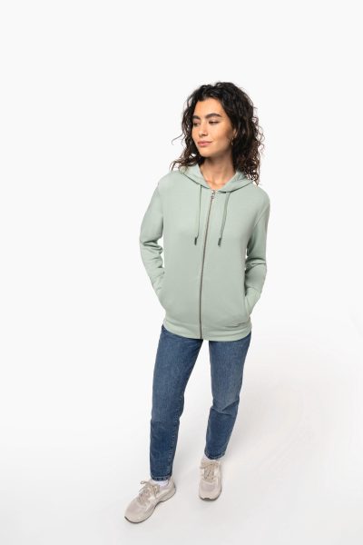 Sweat-shirt french terry écoresponsable zippé à capuche unisexe – Image 10