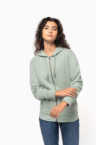 Sweat-shirt french terry écoresponsable zippé à capuche unisexe – Image 7