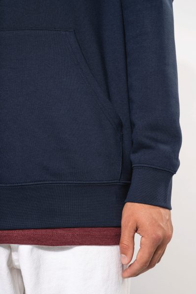 Sweat-shirt à capuche contrastée à motifs unisexe – Image 5
