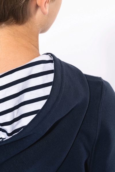 Sweat-shirt à capuche contrastée à motifs enfant unisexe – Image 8