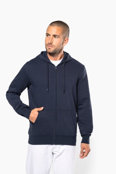 Sweat-shirt écoresponsable zippé à capuche homme – Image 2