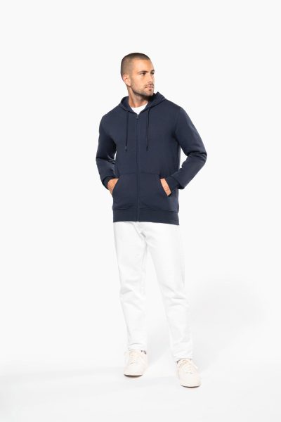 Sweat-shirt écoresponsable zippé à capuche homme – Image 4