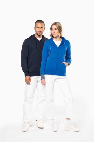 Sweat-shirt écoresponsable zippé à capuche homme – Image 8