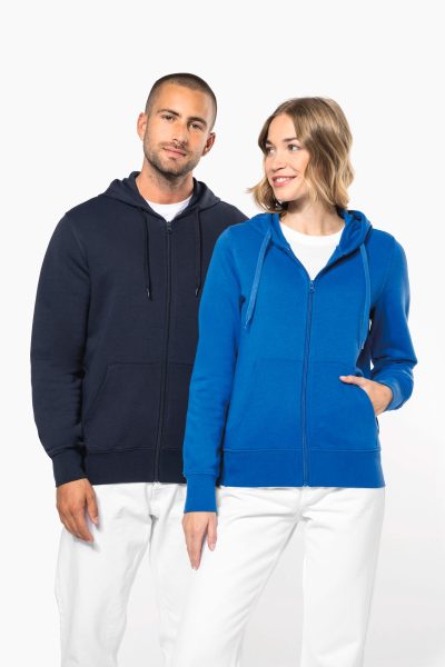 Sweat-shirt écoresponsable zippé à capuche homme – Image 6