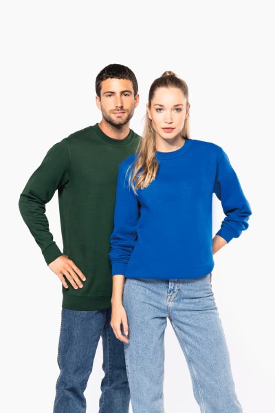 Sweat-shirt recyclé col rond unisexe