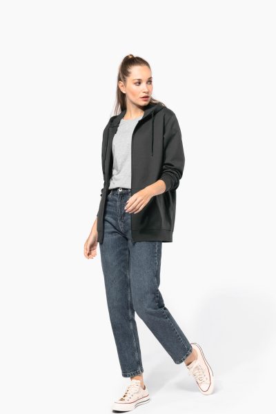 Sweat-shirt recyclé zippé à capuche unisexe – Image 11