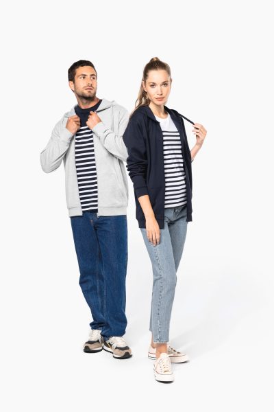 Sweat-shirt recyclé zippé à capuche unisexe – Image 13