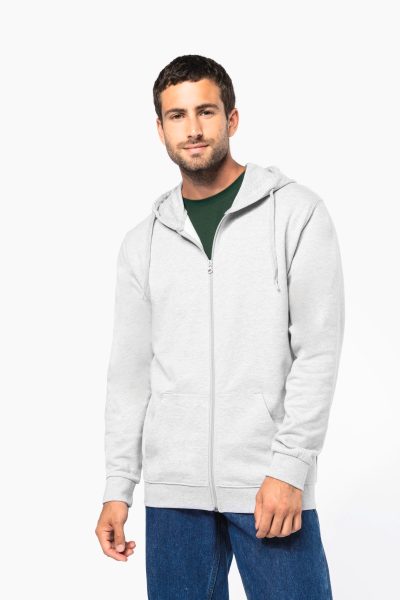 Sweat-shirt recyclé zippé à capuche unisexe – Image 2