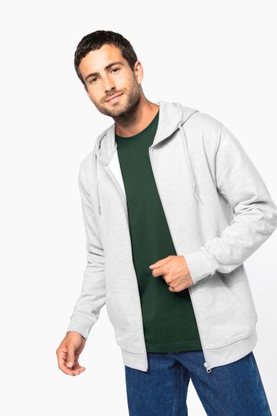 Sweat-shirt recyclé zippé à capuche unisexe – Image 4