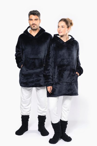 Plaid poncho unisexe – Image 10