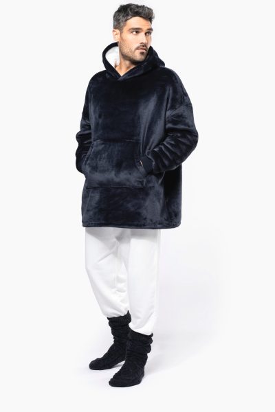 Plaid poncho unisexe – Image 3