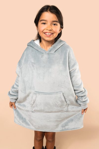 Plaid poncho enfant