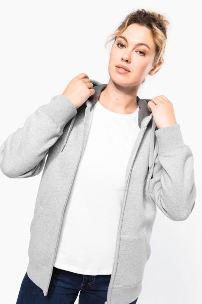 Sweat-shirt zippé capuche unisexe – Image 4