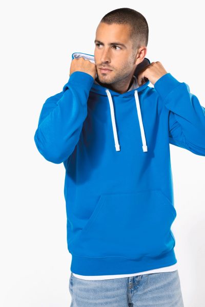 Sweat-shirt capuche contrastée homme – Image 8