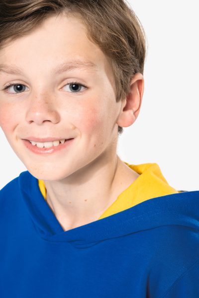Sweat-shirt capuche contrastée enfant – Image 8
