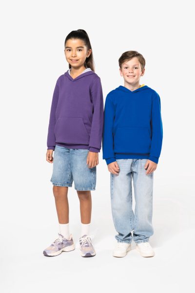 Sweat-shirt capuche contrastée enfant – Image 9