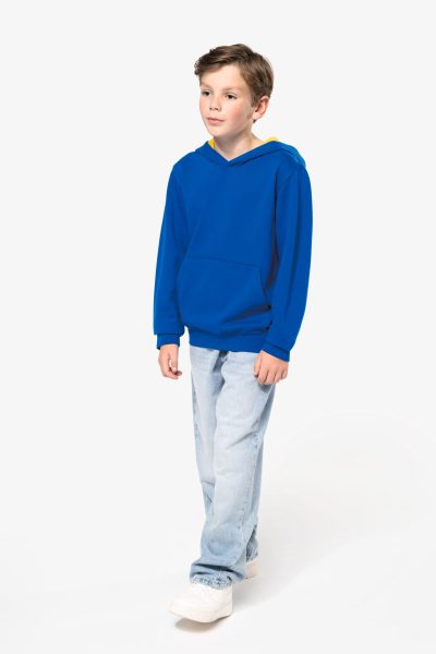 Sweat-shirt capuche contrastée enfant – Image 12