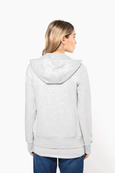 Sweat-shirt zippé capuche femme – Image 2