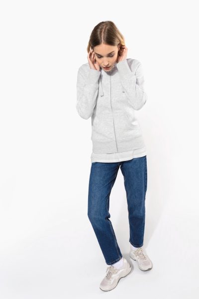 Sweat-shirt zippé capuche femme – Image 12