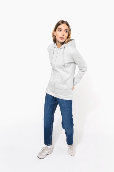 Sweat-shirt zippé capuche femme – Image 7
