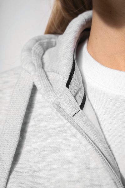 Sweat-shirt zippé capuche femme – Image 3