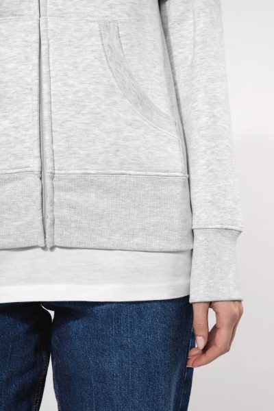 Sweat-shirt zippé capuche femme – Image 4