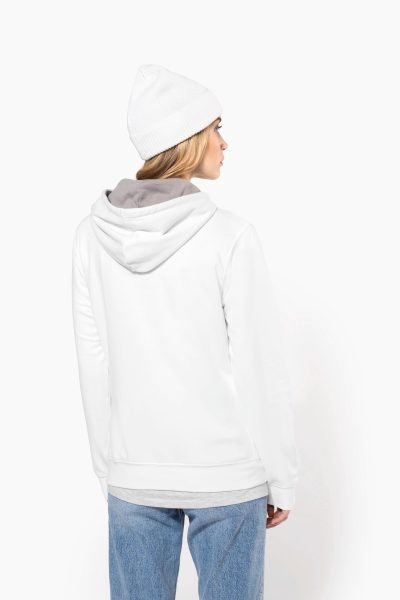 Sweat-shirt capuche contrastée femme – Image 2