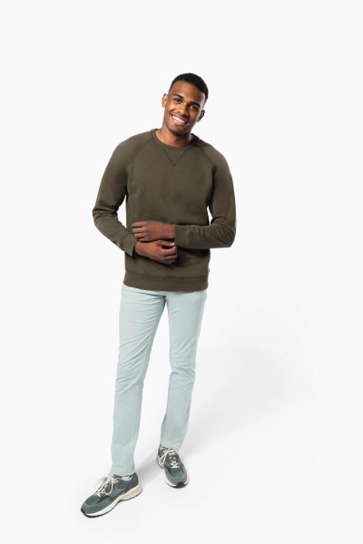Sweat-shirt Bio col rond manches raglan homme – Image 4