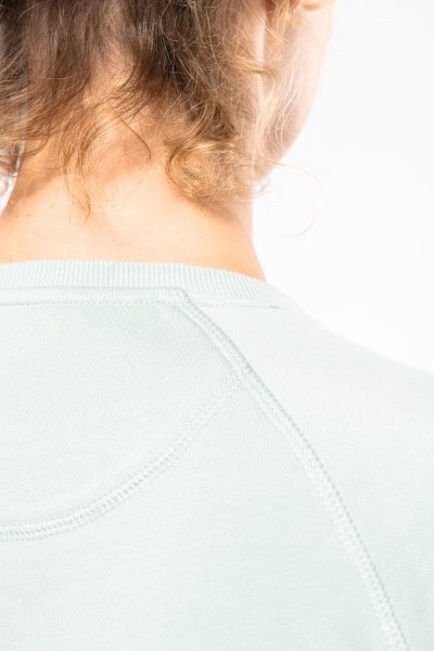 Sweat-shirt Bio col rond manches raglan femme – Image 9