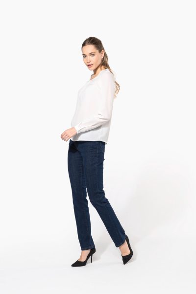 Blouse crêpe manches longues femme – Image 6