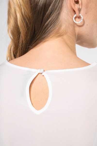 Blouse crêpe manches longues femme – Image 4