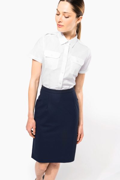 Chemise pilote manches courtes femme – Image 3