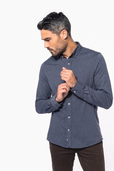 Chemise jacquard manches longues – Image 3