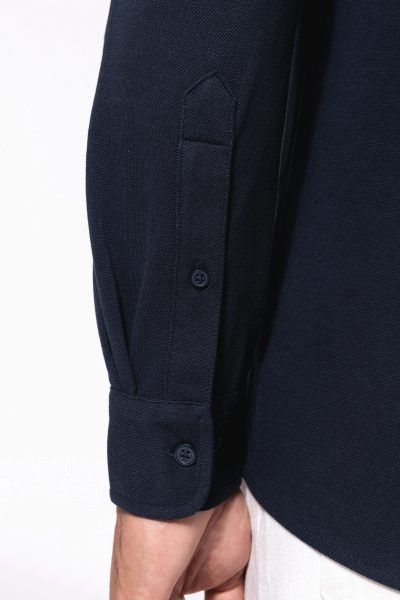Chemise maille piquée manches longues – Image 6