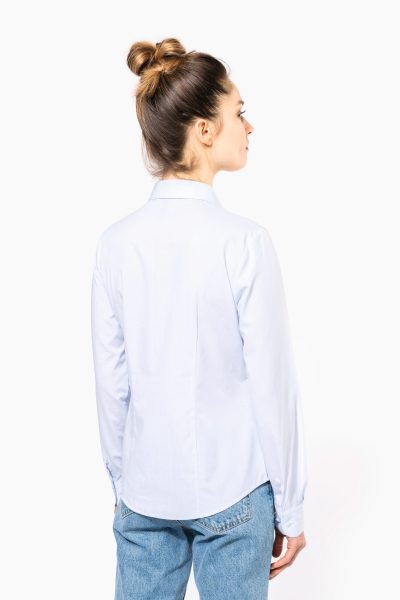Chemise popeline manches longues femme – Image 2