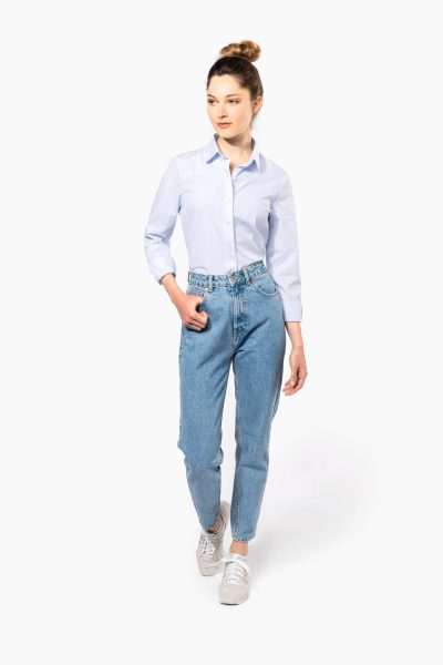 Chemise popeline manches longues femme – Image 4