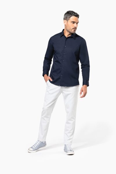 Chemise popeline manches longues homme – Image 4