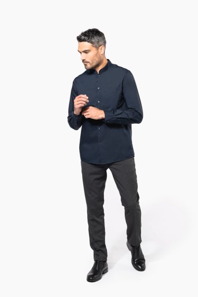 Chemise col mao manches longues – Image 5