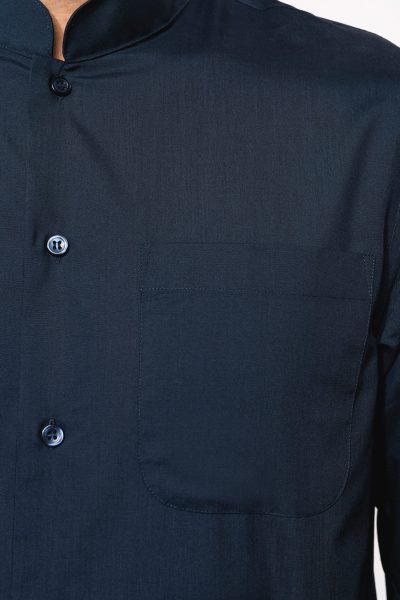 Chemise col mao manches longues – Image 7