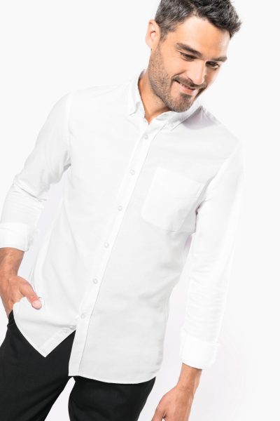 Chemise Oxford lavée manches longues – Image 3