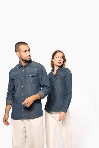 Chemise denim manches longues – Image 14
