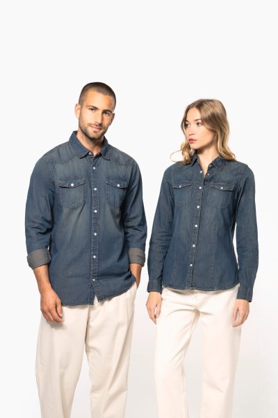 Chemise denim manches longues – Image 11